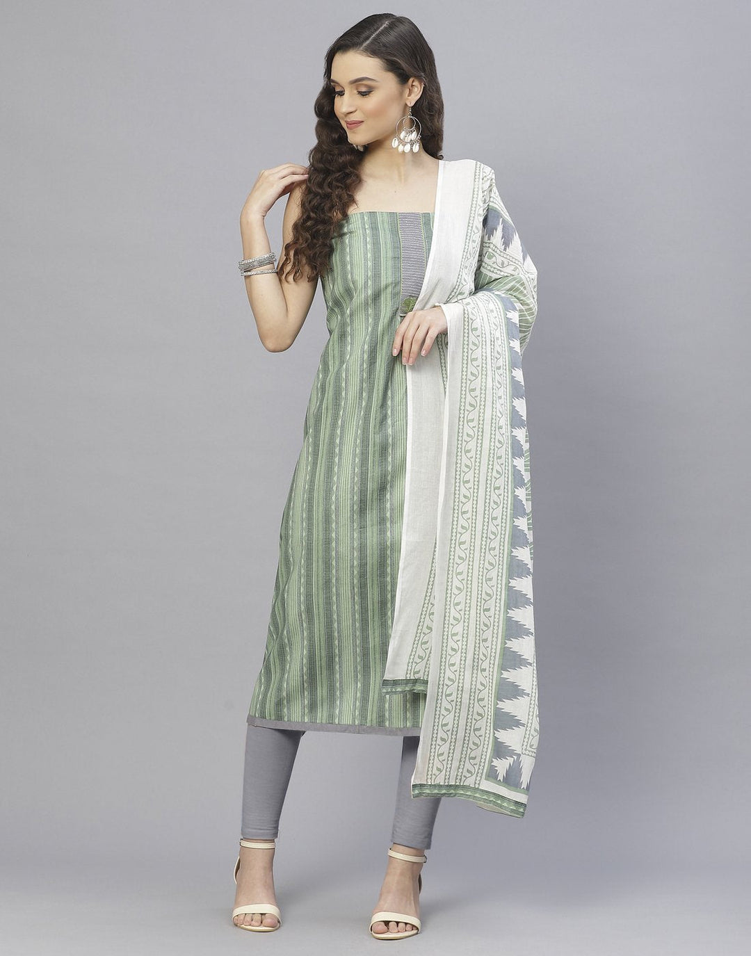 Cotton Embroidered Suit Set