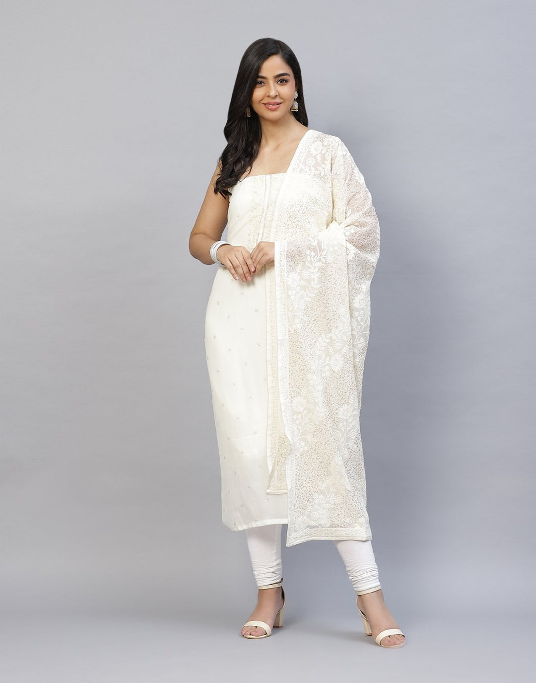 Embroidered Art Georgette Suit Piece