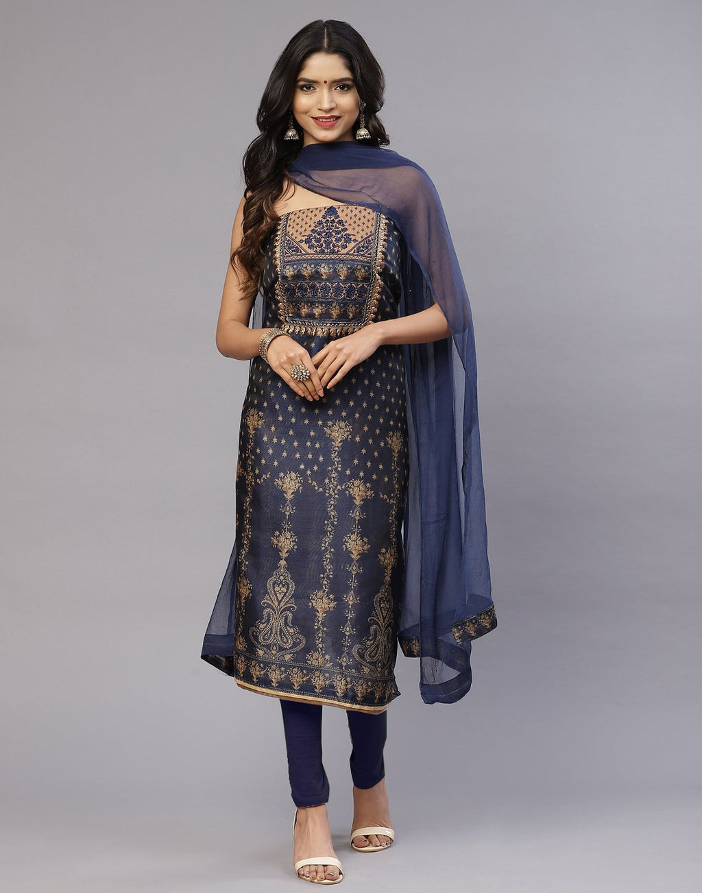 Chanderi Suit Set