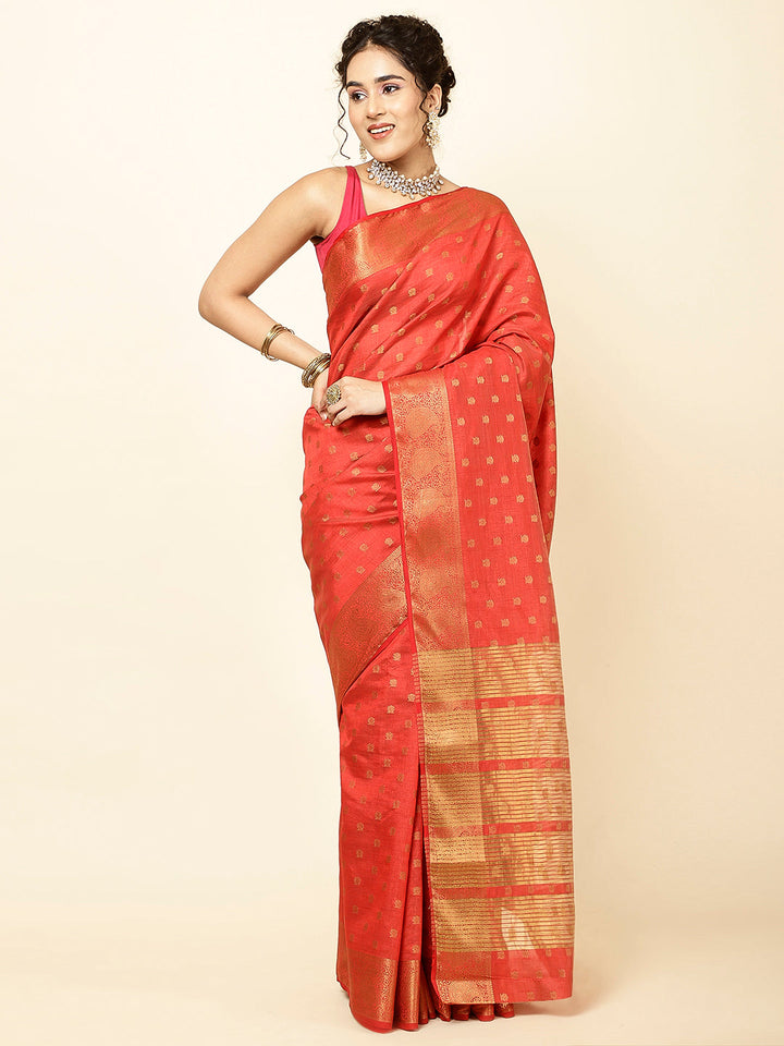 Zari Border Woven Handloom Saree