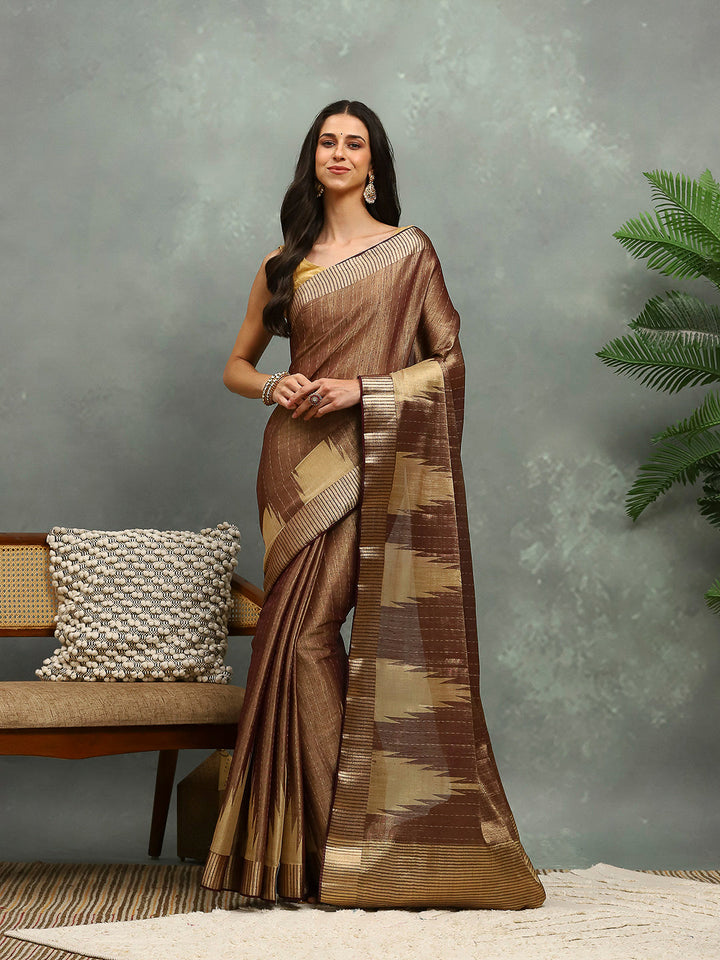 Zaari Border Art Silk Saree