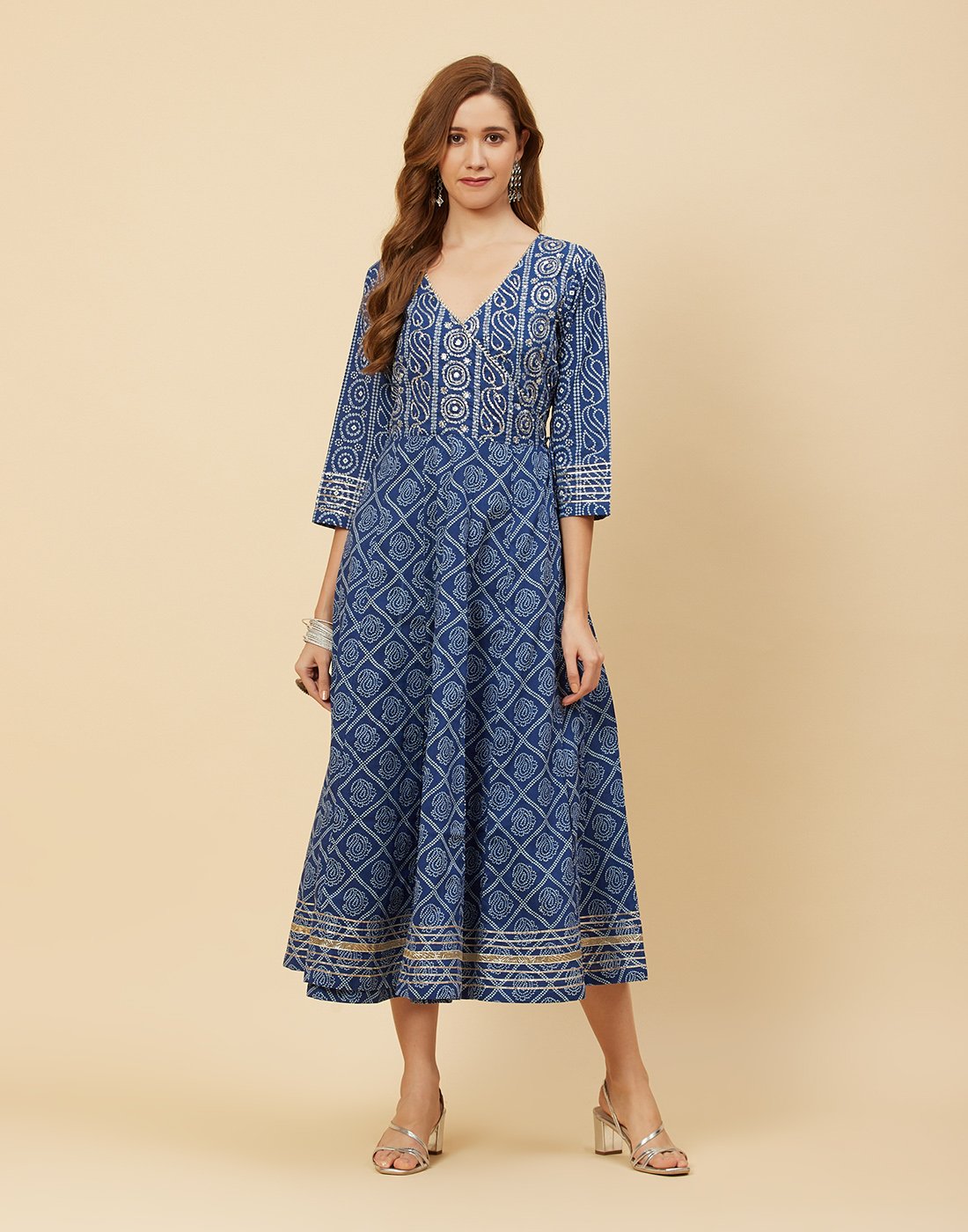 Printed Cotton Anarkali Kurti