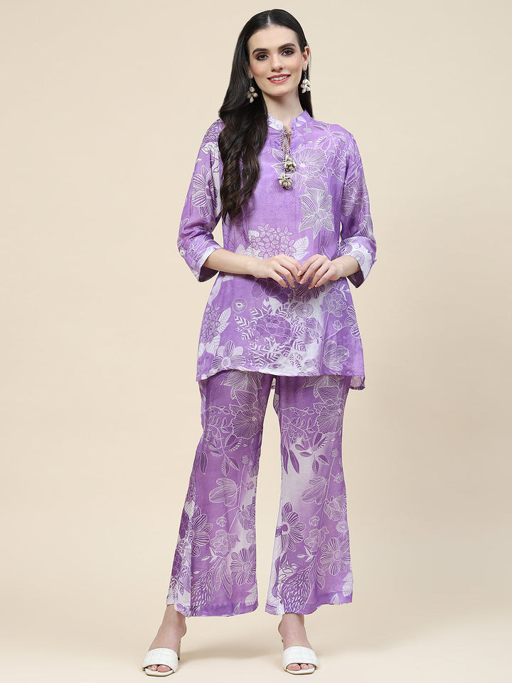 Printed Muslin Kurti With Pants