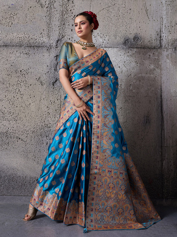 Woven Design Satin Silk Saree