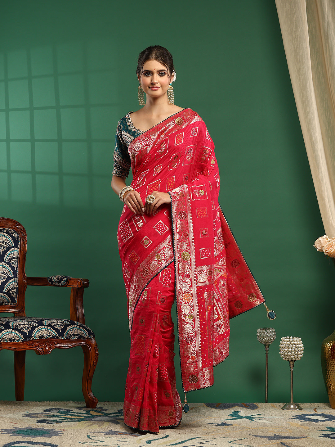 Embroidered Banarasi Saree