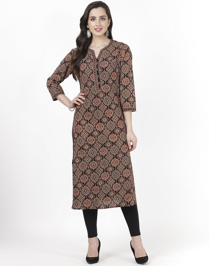 Maroon Cotton Kurti