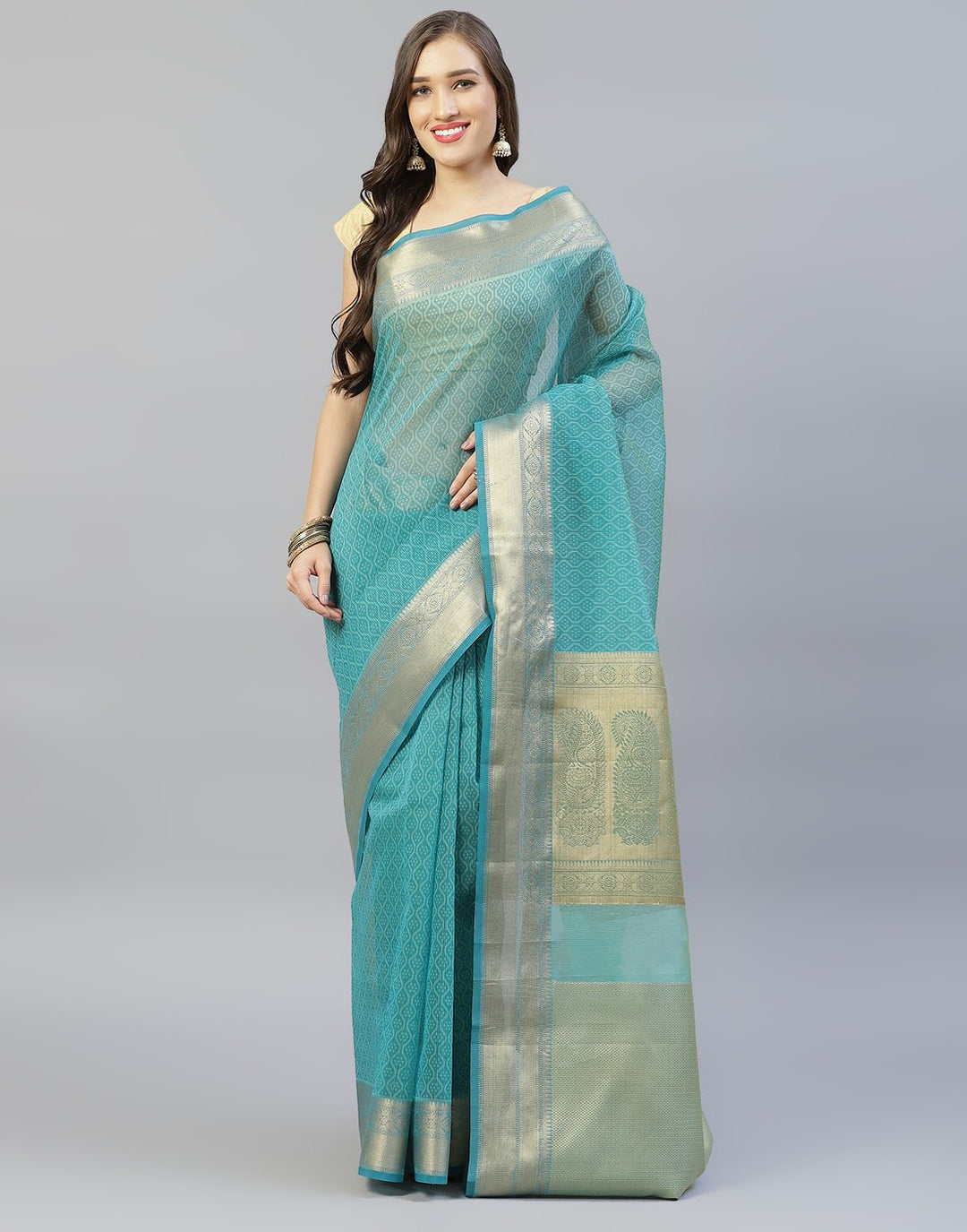Cotton Printed Super Net Saree