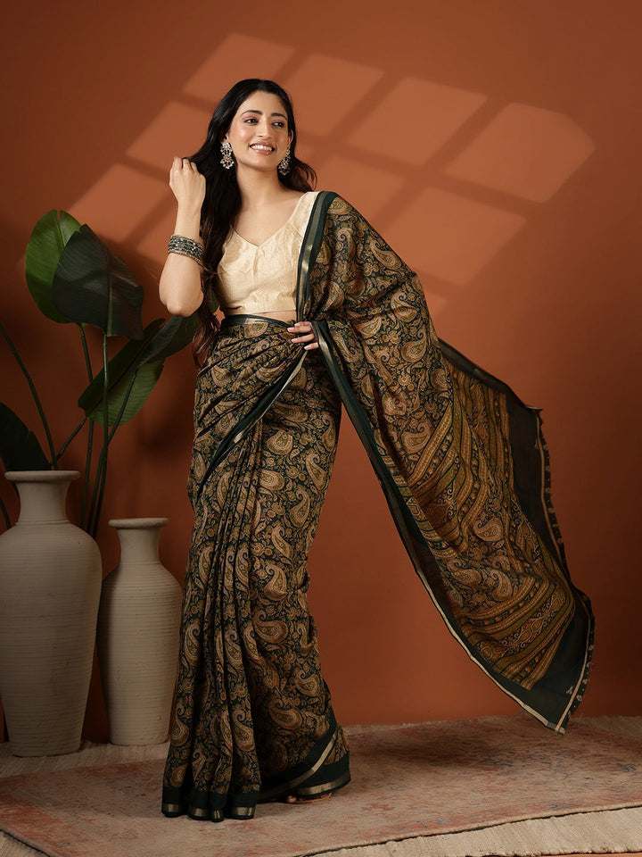Digital Printed Art Silk Saree
