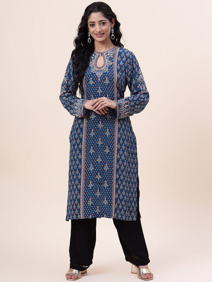 Digital Printed Crepe Kurta