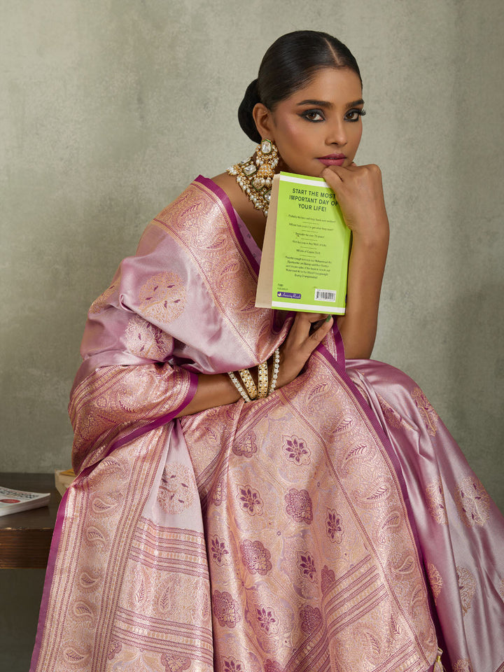 Woven Design Satin Silk Saree