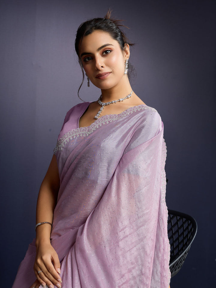 Embroidered Georgette Saree