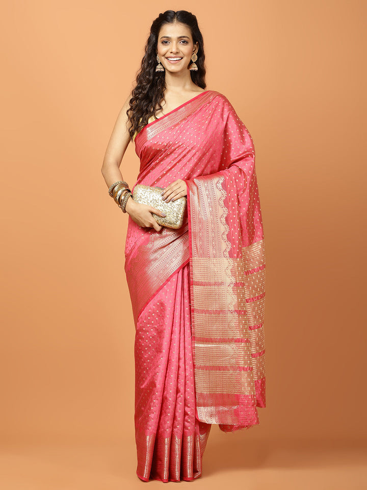 Zari Border Woven Art Silk Saree