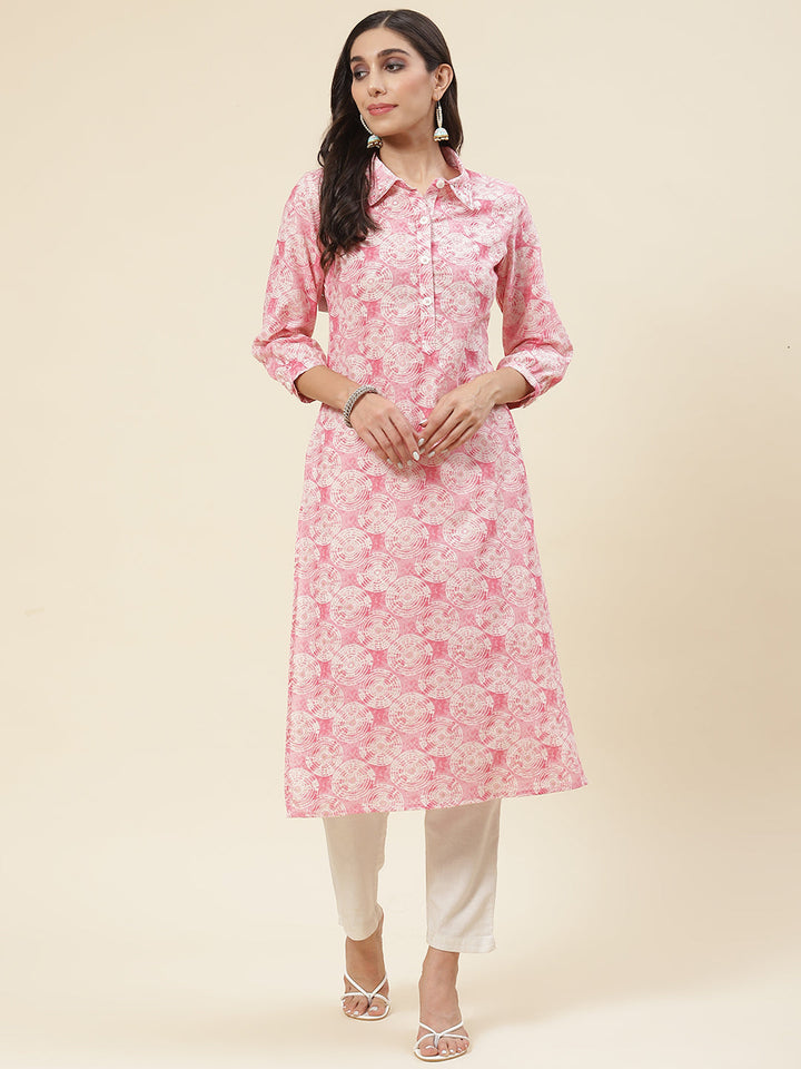 Printed Muslin Kurta