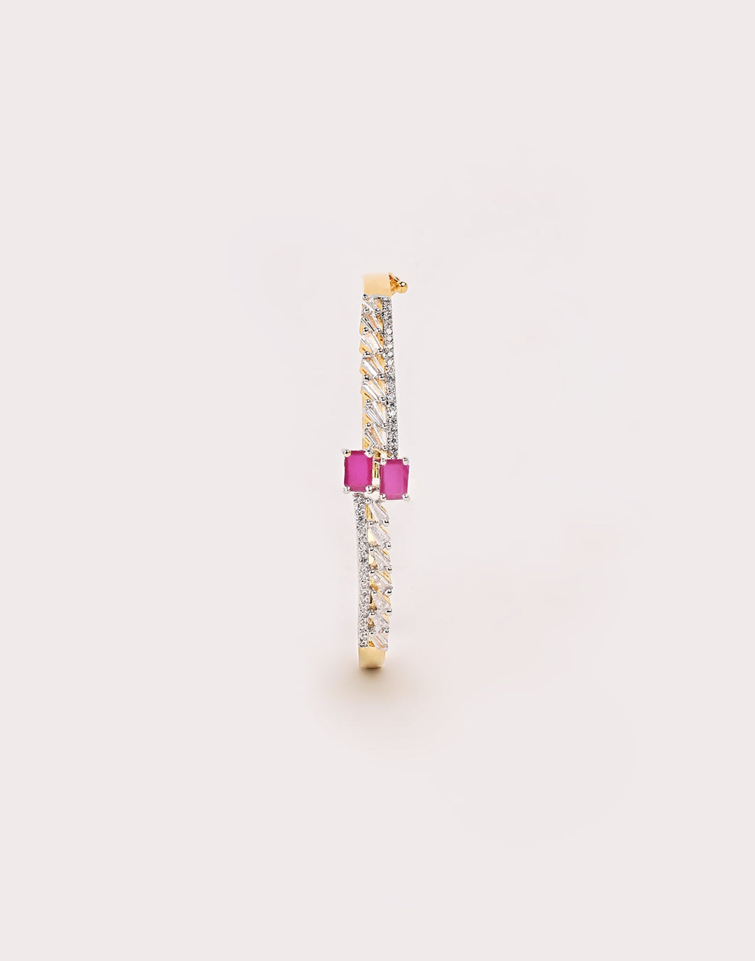 Gold Plated Bracelet Embellished With Diamond Stone