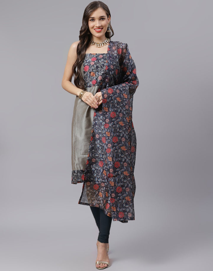 Chanderi Printed Suit Piece