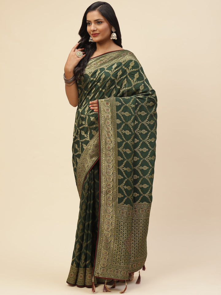 Resham Jaal Embroidered Banarasi Saree