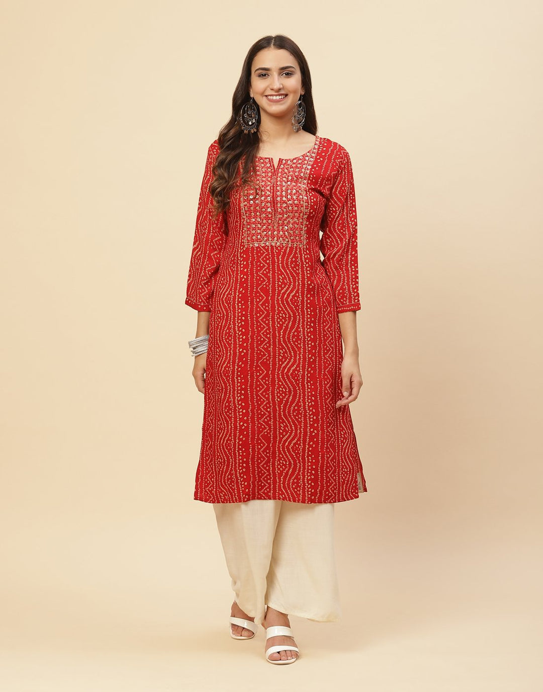 Embroidered Rayon Kurti