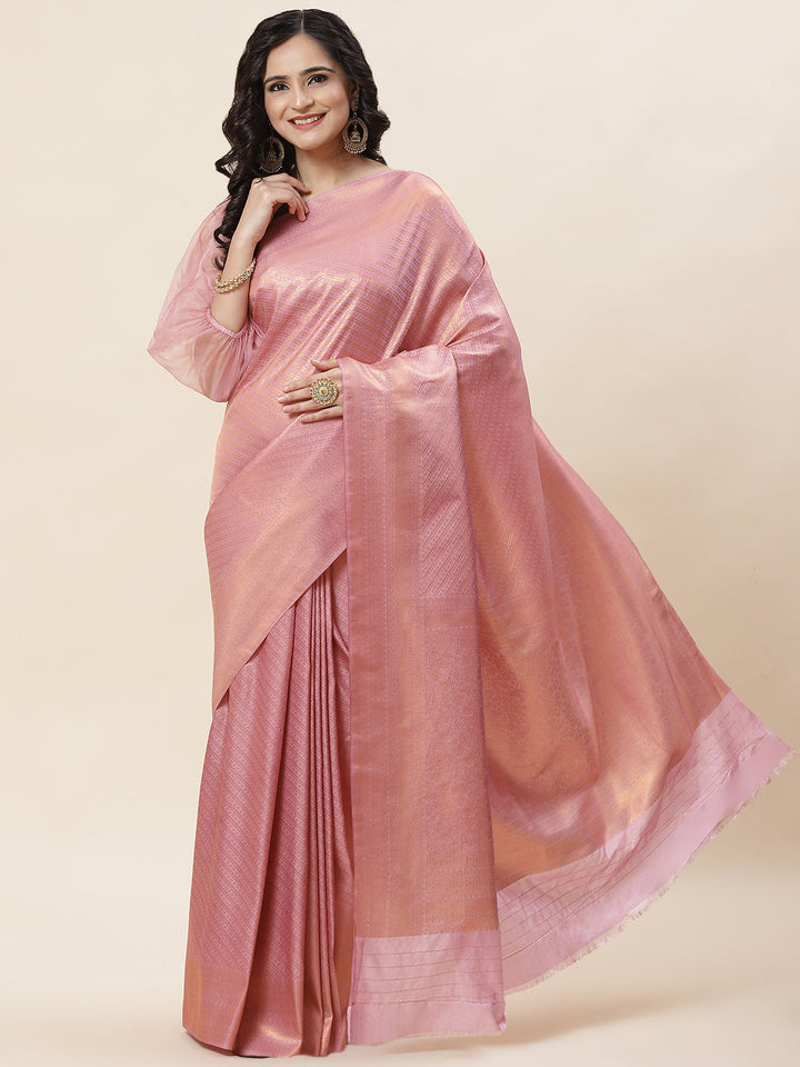 Zari Jaal Woven Handloom Saree