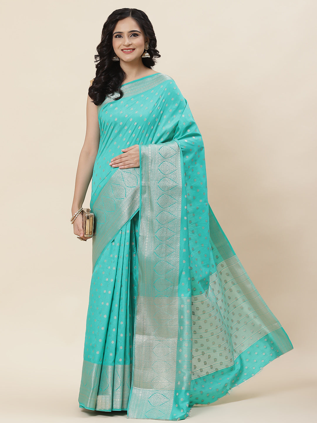 Zari Border Woven Handloom Saree