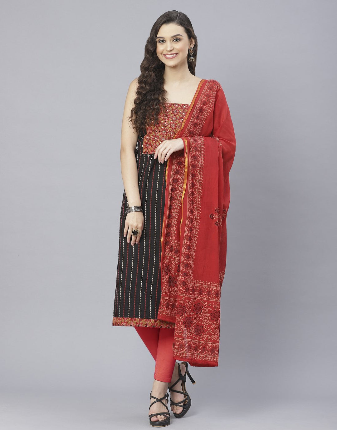 Cotton Embroidered Suit Set