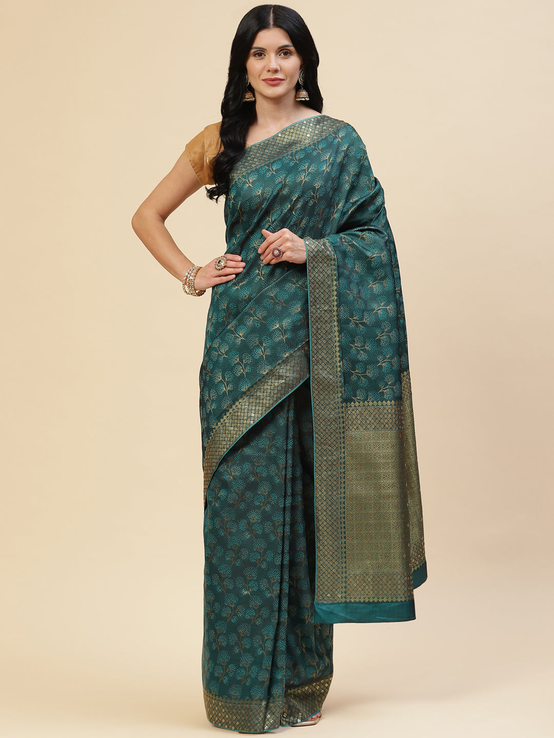 Stone Embroidered Banarasi Saree