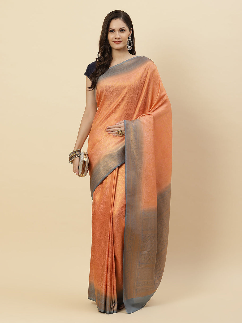Zari Jaal Art Handloom Woven Saree