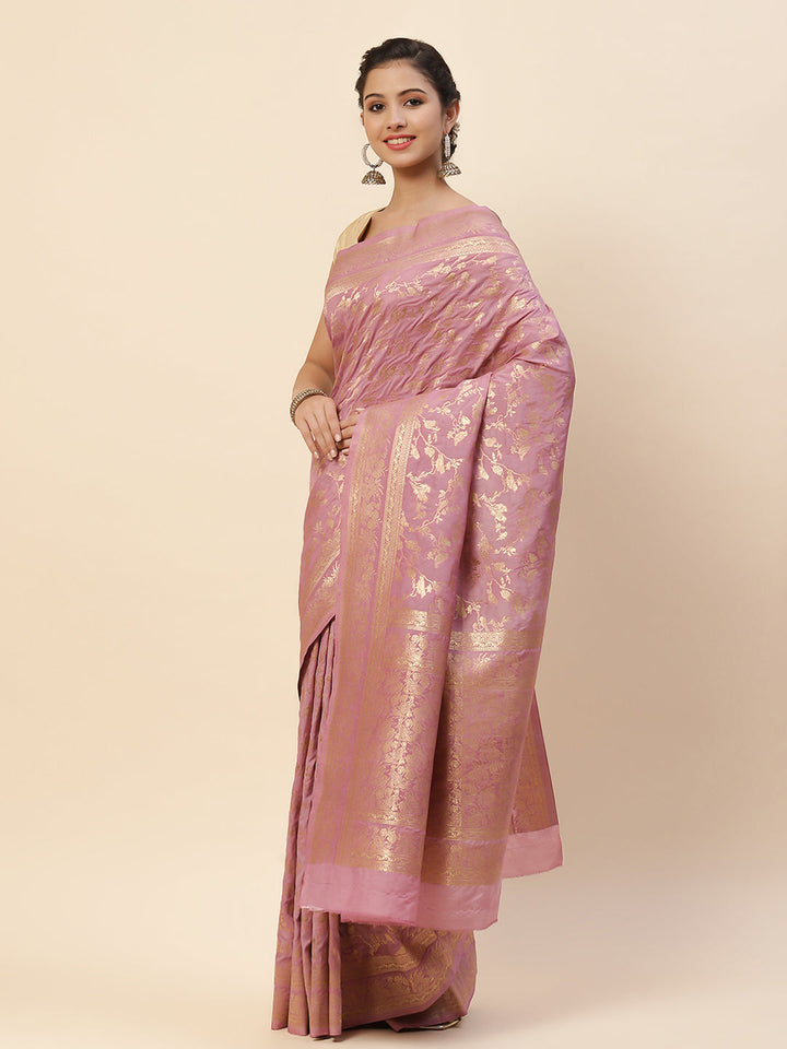 Zari Zaal Art Handloom Woven Saree