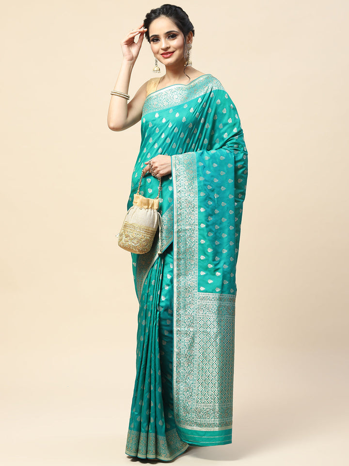 Swarovski Embroidered Banarasi Handloom Saree
