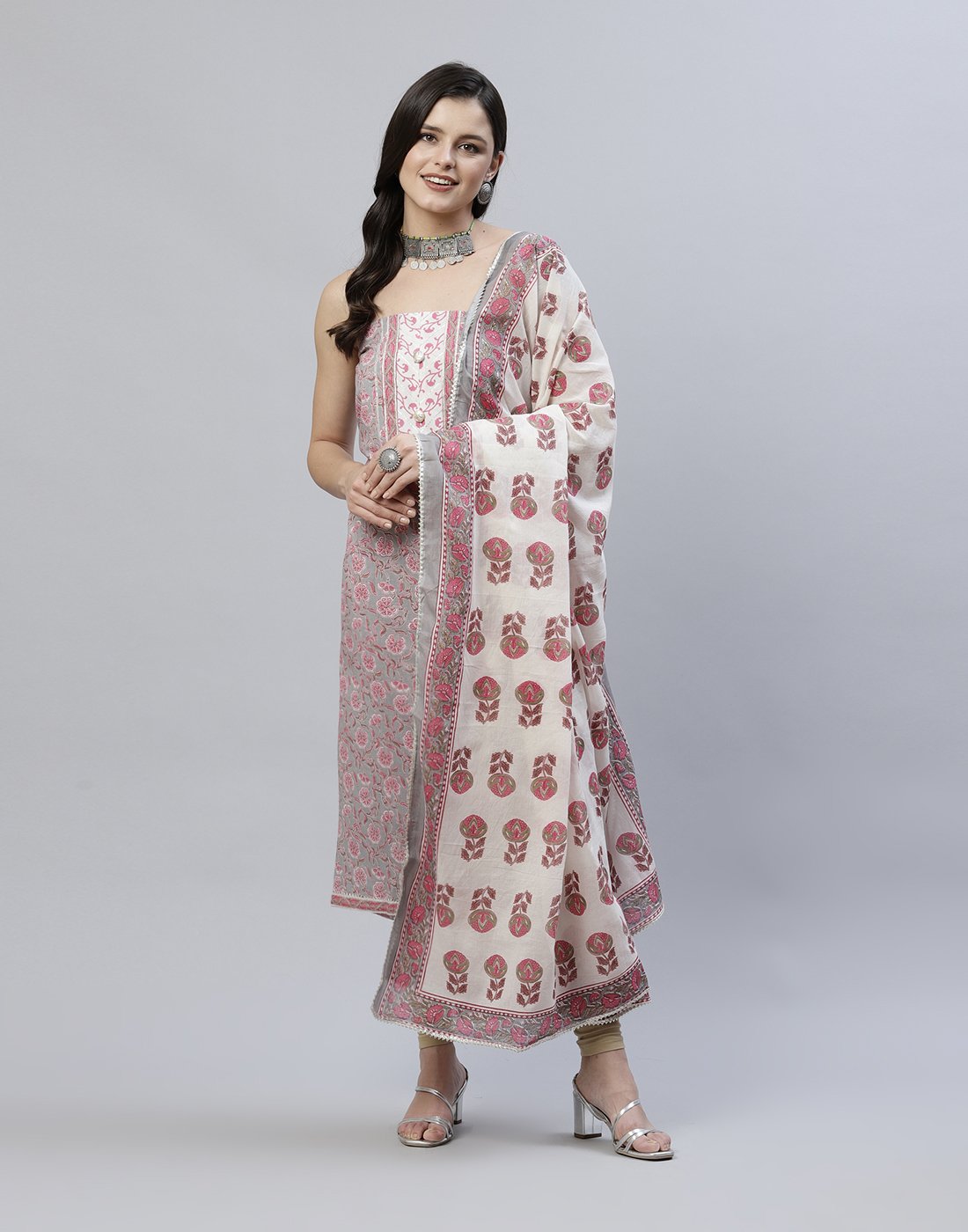 Printed Cotton Suit Piece