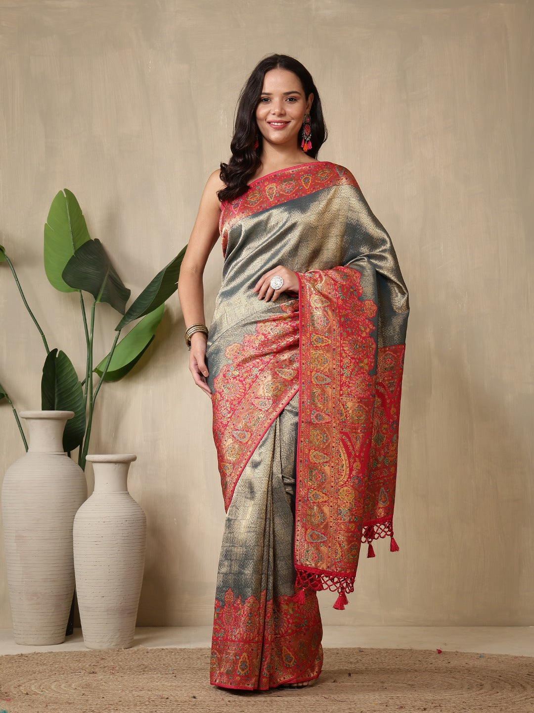 Woven Design Dola Silk Saree