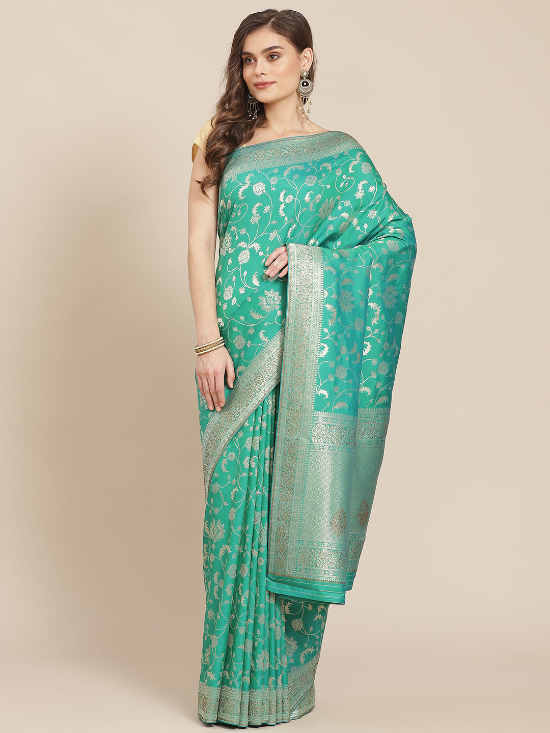 Banarasi Saree with Stone Jaal