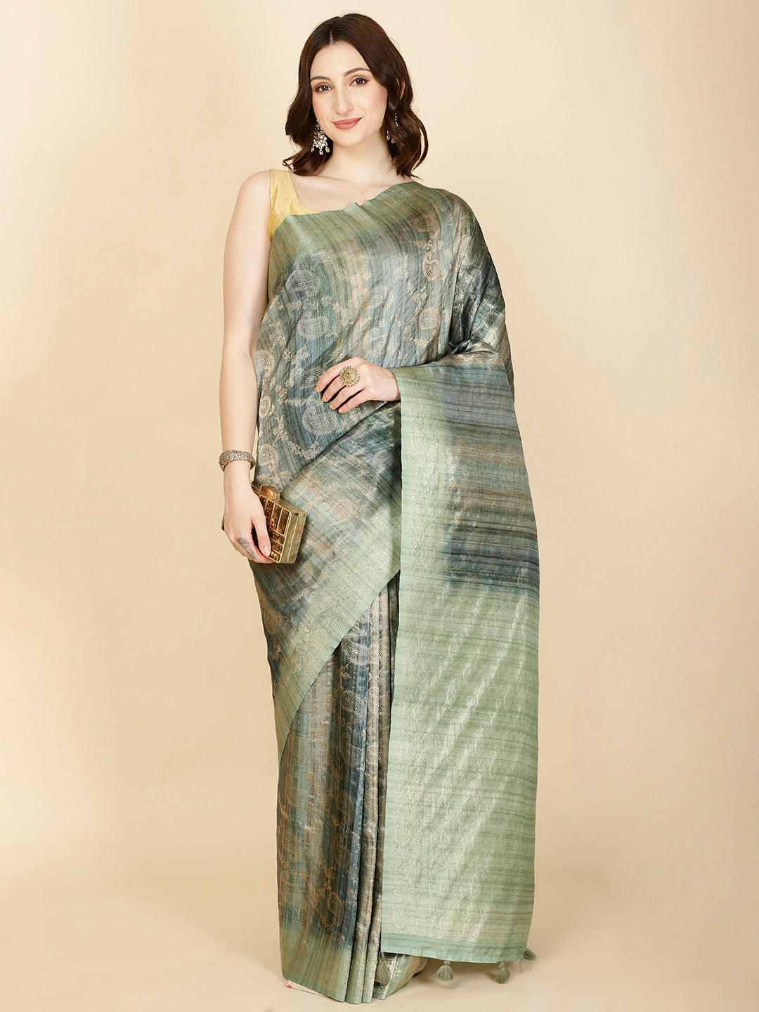 Paisley Woven Handloom Saree