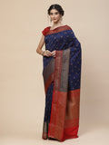 Zari Border Booti Cotton Woven Saree