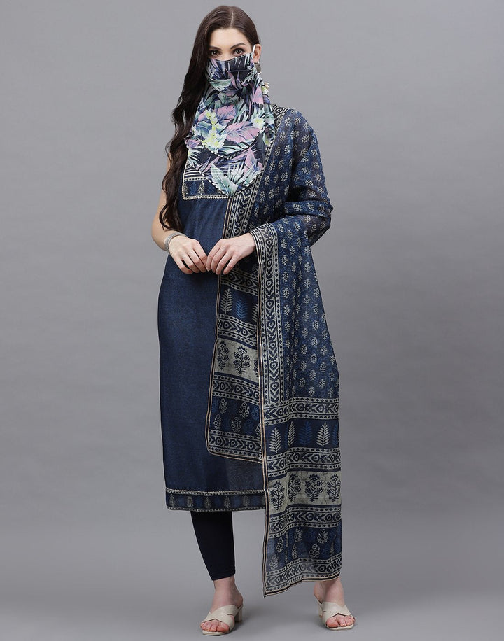 Chanderi Printed Suit piece