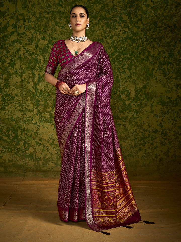 Zari Border Art Silk Saree