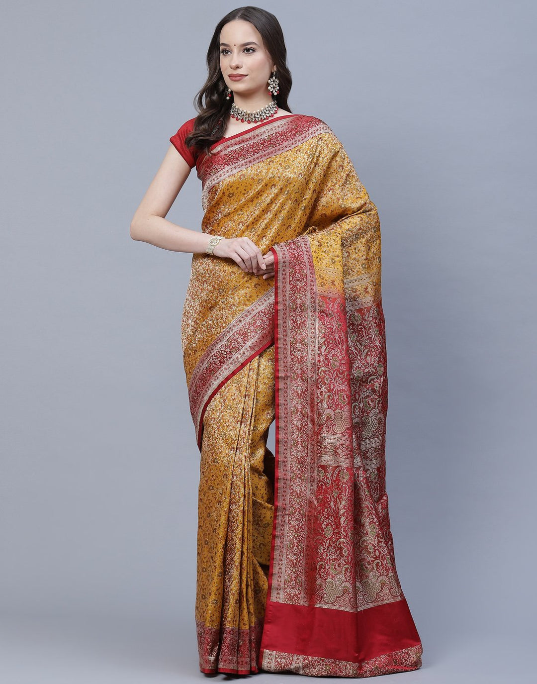 Woven Banarasi Tanchoi Saree