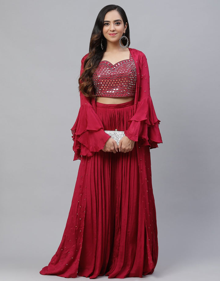 Art Crepe Stitched Salwar Kameez