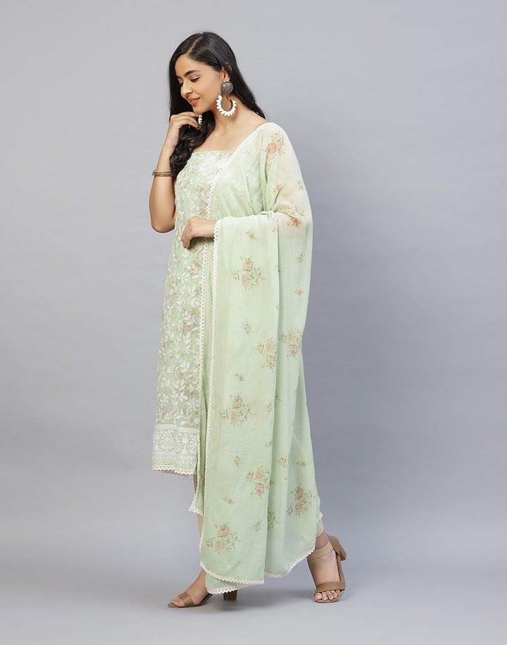 Embroidered Art Georgette Suit Piece