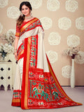 Printed Art Silk Saree