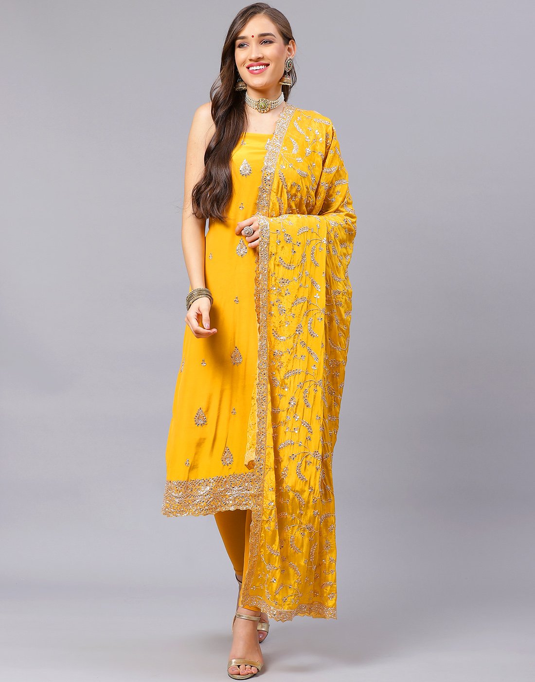 Pure Crepe Suit Piece
