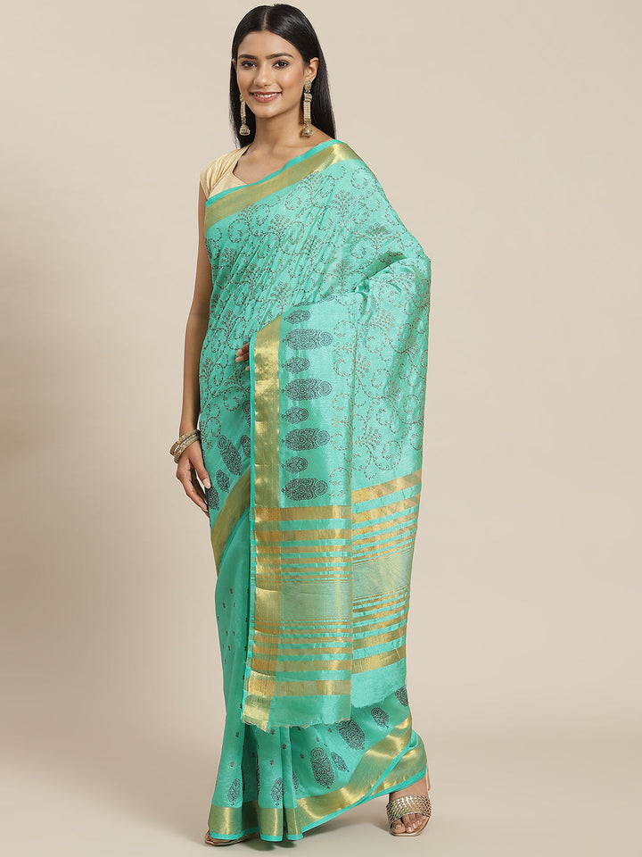 Zari Jaal Art Handloom Woven Saree