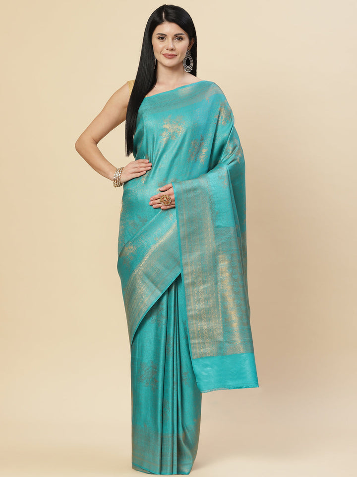 Zari Jaal Handloom Woven Saree