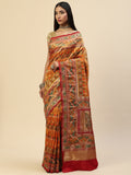 Zari Jaal Banarasi Woven Saree