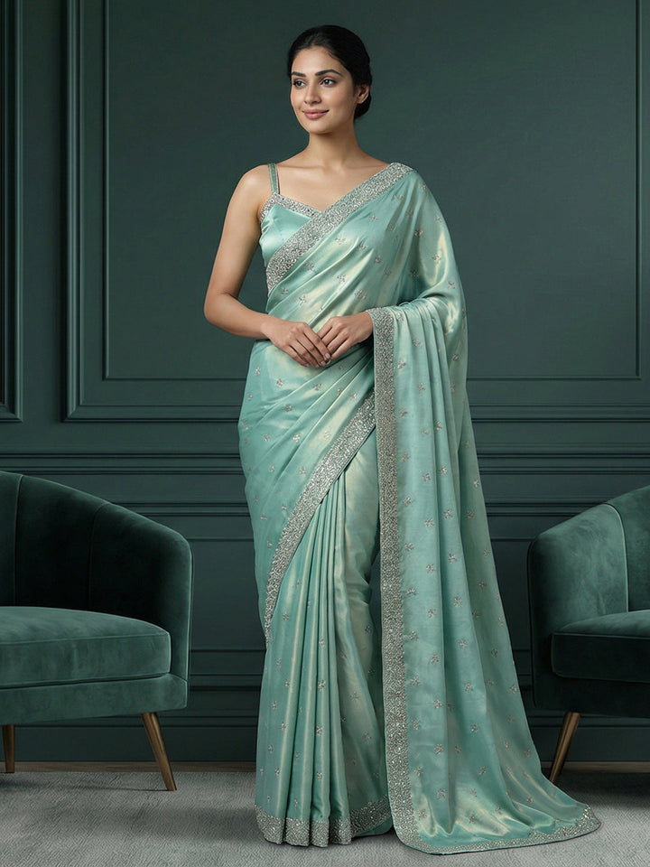 Embroidered Georgette Saree