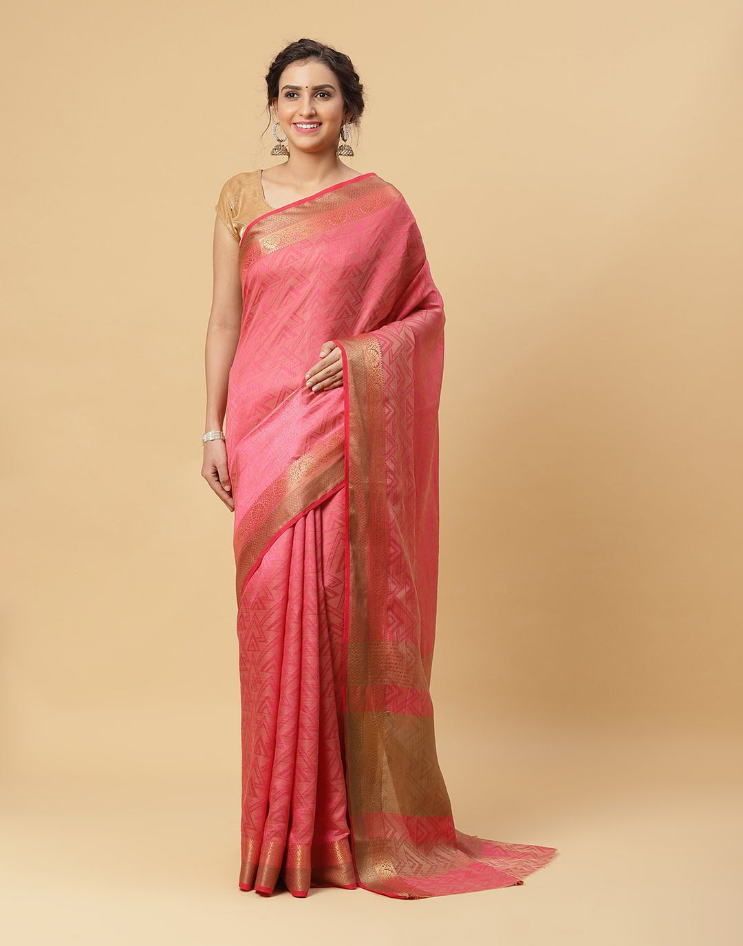 Woven Art Handloom Saree With Border