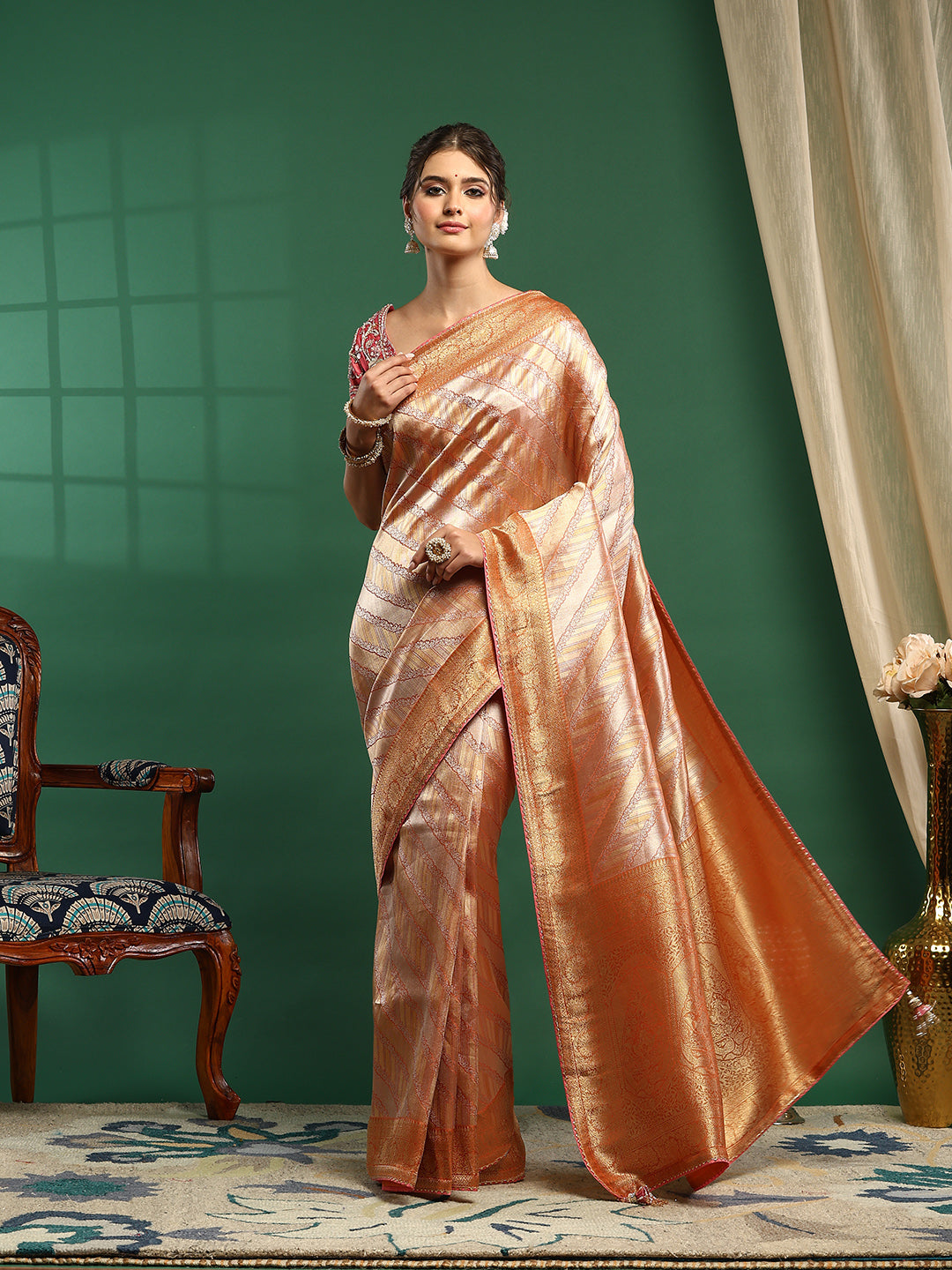 Embroidered Banarasi Saree