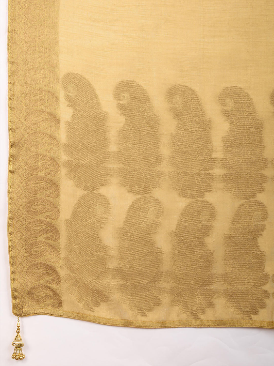 Woven Design Cotton Linen Saree
