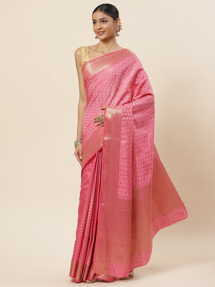 Zari Booti Handloom Woven Saree