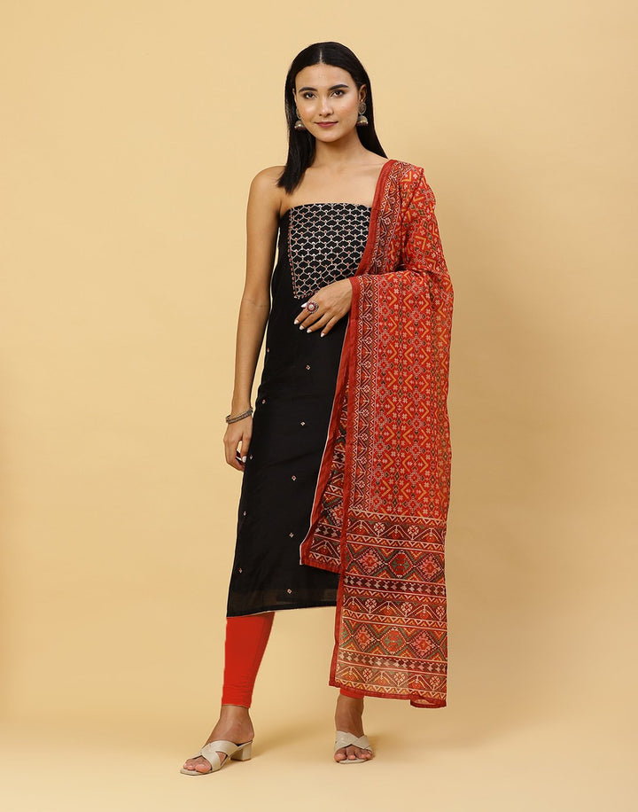 Embroidered Chanderi Suit Piece