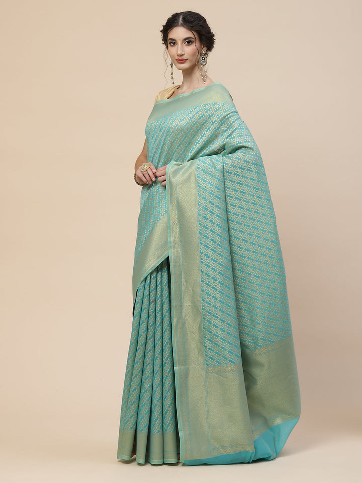 Zari Jaal Cotton Woven Saree